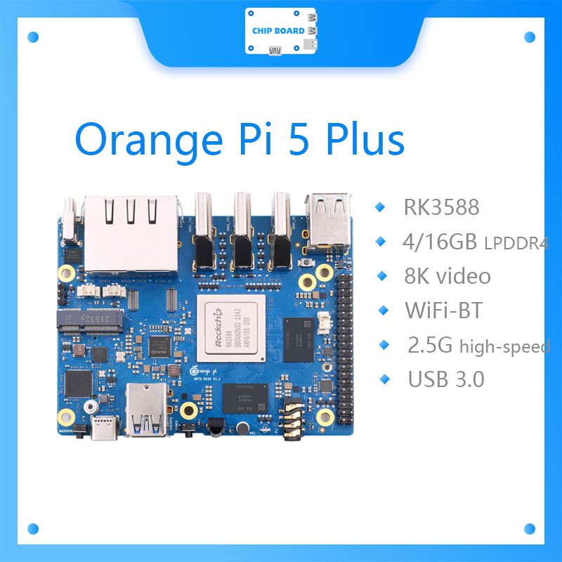 Radxa Rock 5B 16Gb - Orange Pi 5 Plus, ordinateur monocarte